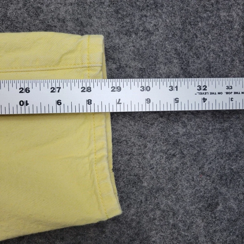Levis Jeans Mens 30x30 Yellow Denim Red Tab Americana Straight Leg Indie Boho